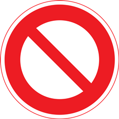 規制標識の画像