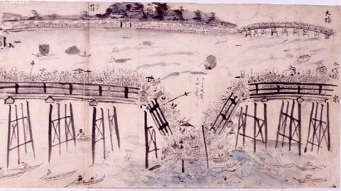 富岡八幡宮祭礼永代橋崩壊の図
