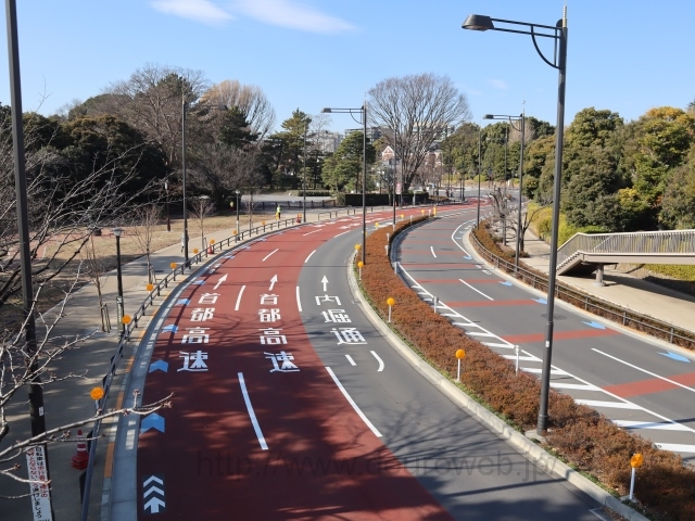 歩道橋からの写真