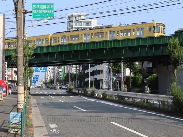 青梅街道との交点の写真
