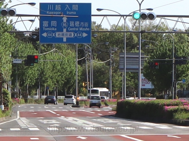 岩蔵街道交差点の写真