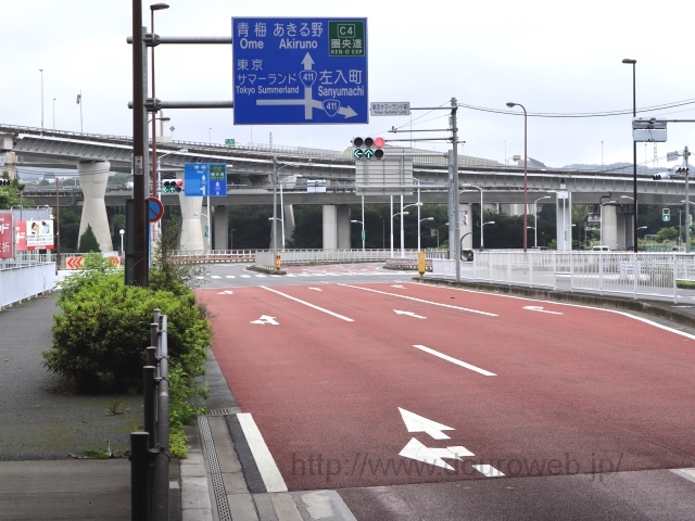 東京サマーランド前交差点の写真