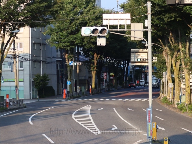 松原通りとの交差点の写真