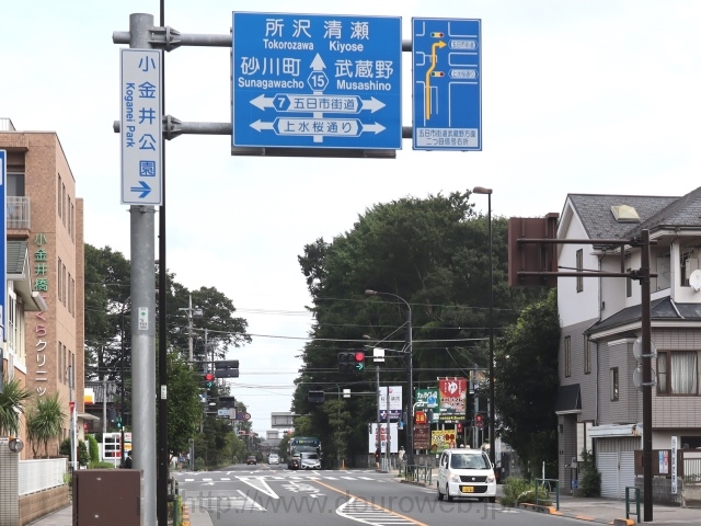 小金井橋交差点の写真